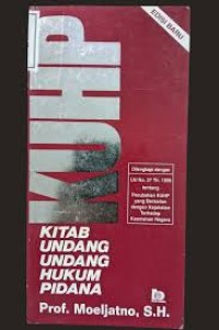 Image of KITAB UNDANG-UNDANG HUKUMN PIDANA