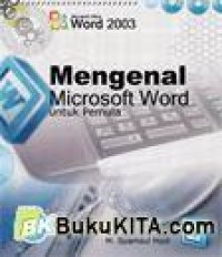 Image of MENGENAL MICROSOFT WORD UNTUK PEMULA