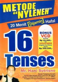 Image of METODE NYELENEH 20 MENIT [DIJAMIN] HAFAL 16 TENSES