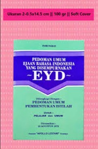 Image of PEDOMAN UMUM EJAAN BAHASA INDINESIA YANG DISEMPURNAKAN