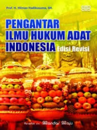 Image of PENGANTAR ILMU HUKUM ADAT INDONESIA EDISI REVISI