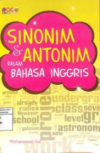 Image of SINONIM & ANTONIM DALAM BAHASA INGGRIS