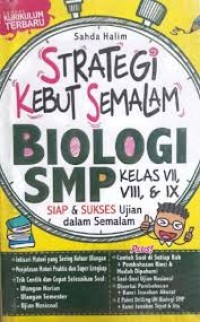 Image of STRATEGI KEBUT SEMALAM BIOLOGI SMP
