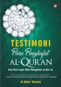 Image of TESTIMONI PARA PENGHAFAL AL-QUR'AN